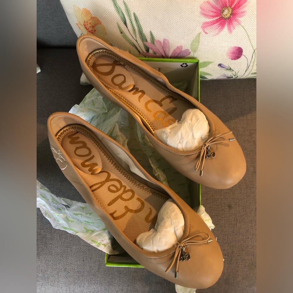 Sam Edelman Classic Nude Leather Women's Shoes